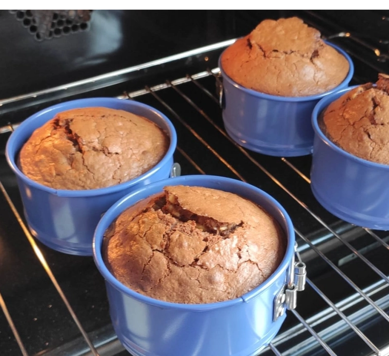 BROWNIE DE NUECES Y PLATANO