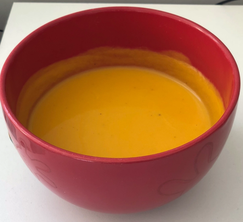 Crema de calabaza con Curry