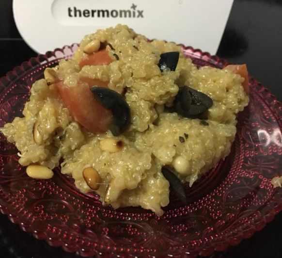 Risotto de quinoa y chia a la provenzal