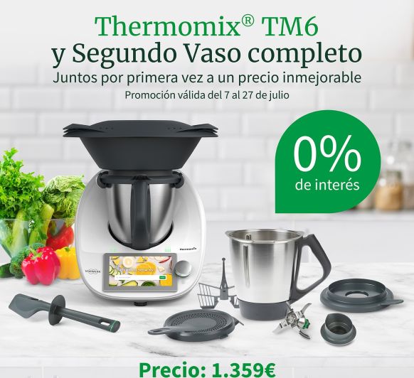 Thermomix® TM6 Y SEGUNDO VASO COMPLETO AL 0%