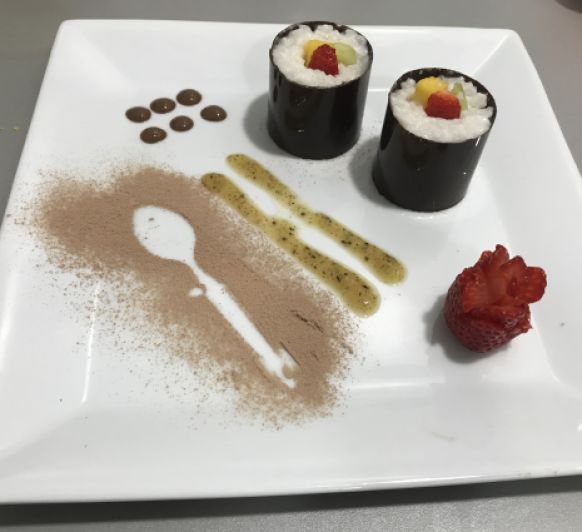 SUSHI DE ARROZ CON LECHE DE COCO